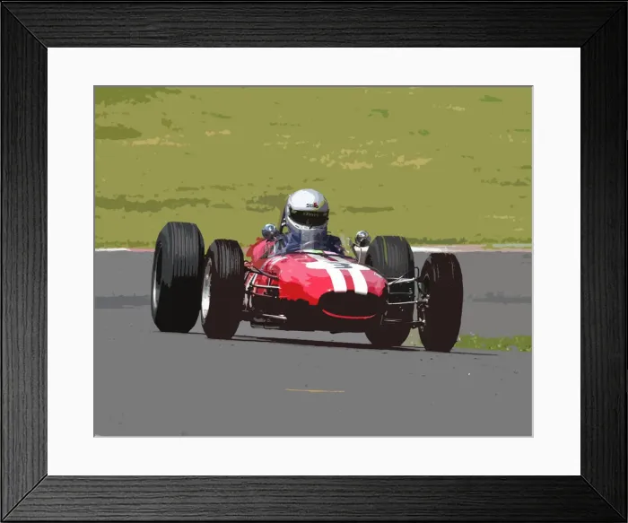 Framed Print : CM28 5829 Barry Cannell, Brabham BT11A