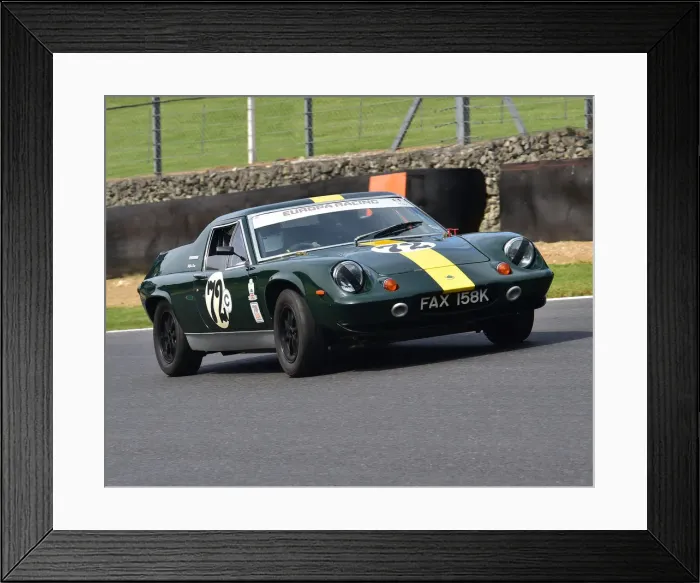 Framed Print : CM28 5358 Jim Dean, Lotus Europa Framed Print : CM28 5358 Jim Dean, Lotus Europa