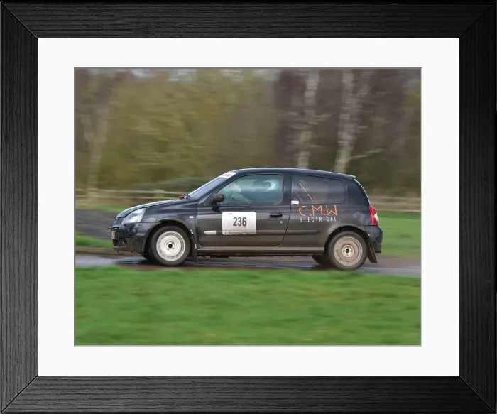 Framed Print : CM30 2013 Lewis Mason, Renault Clio Framed Print : CM30 2013 Lewis Mason, Renault Clio