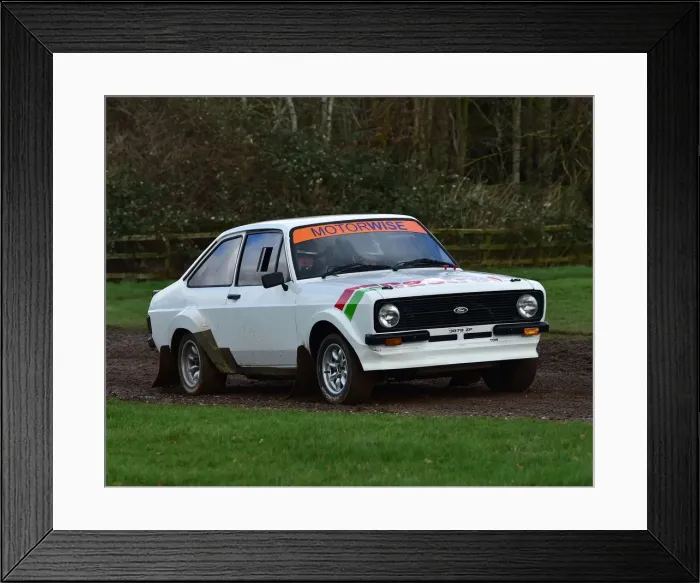 Framed Print : CM30 2199 Jim McDowell, Ford Escort Mk2