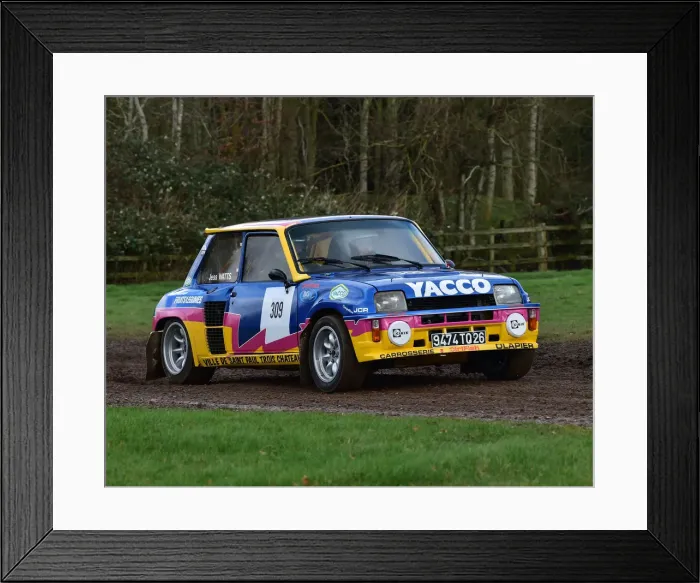 Framed Print : CM30 2201 Jess Watts, Renault 5 Turbo Framed Print : CM30 2201 Jess Watts, Renault 5 Turbo