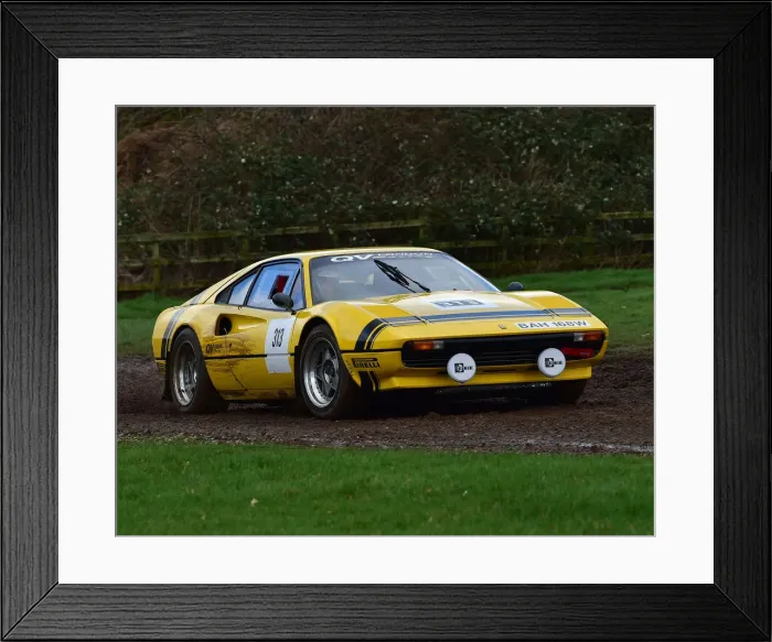 Framed Print : CM30 2207 Mark Lester, Ferrari 308 GTB Framed Print : CM30 2207 Mark Lester, Ferrari 308 GTB