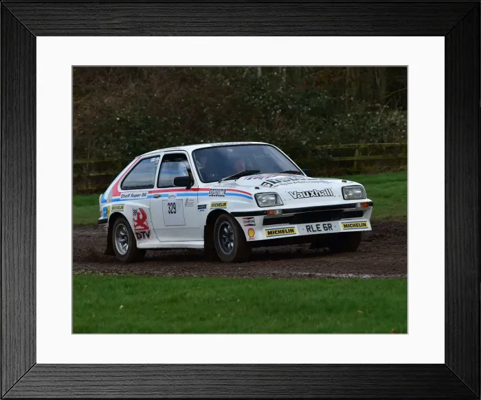 Framed Print : CM30 2209 Ben Jemison, Vauxhall Chevette HSR