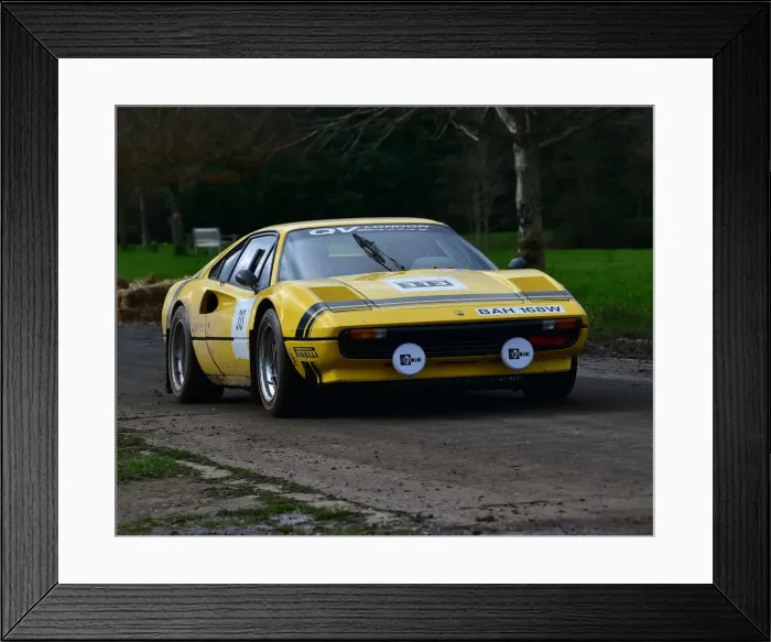 Framed Print : CM30 2297 Mark Lester, Ferrari 308 GTB Framed Print : CM30 2297 Mark Lester, Ferrari 308 GTB