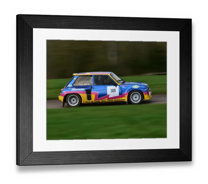 Framed Print : CM30 2278 Jess Watts, Renault 5 Turbo