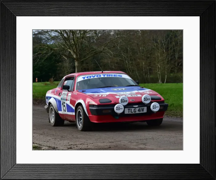 Framed Print : CM30 2316 Neil Maynard, Triumph TR7 V8