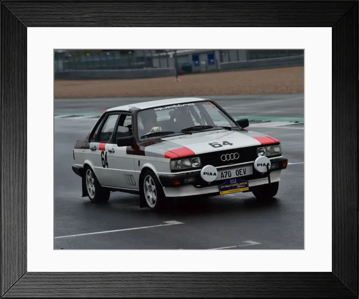 Framed Print : CM30 1117 Harry Sherrard, Audi 90 Quattro Framed Print : CM30 1117 Harry Sherrard, Audi 90 Quattro