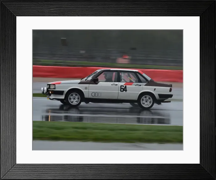 Framed Print : CM30 1558 Harry Sherrard, Audi 90 Quattro Framed Print : CM30 1558 Harry Sherrard, Audi 90 Quattro