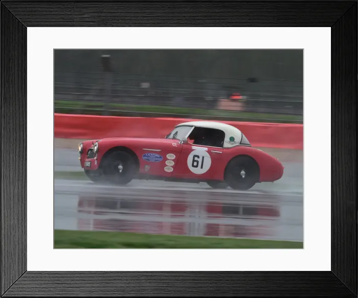 Framed Print : CM30 1555 Tom Waterfield, Austin Healey 3000