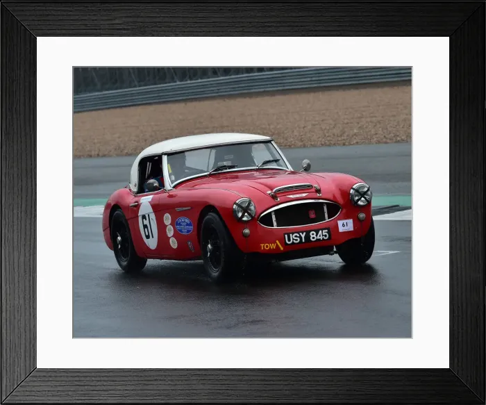 Framed Print : CM30 1141 Tom Waterfield, Austin Healey 3000 Framed Print : CM30 1141 Tom Waterfield, Austin Healey 3000