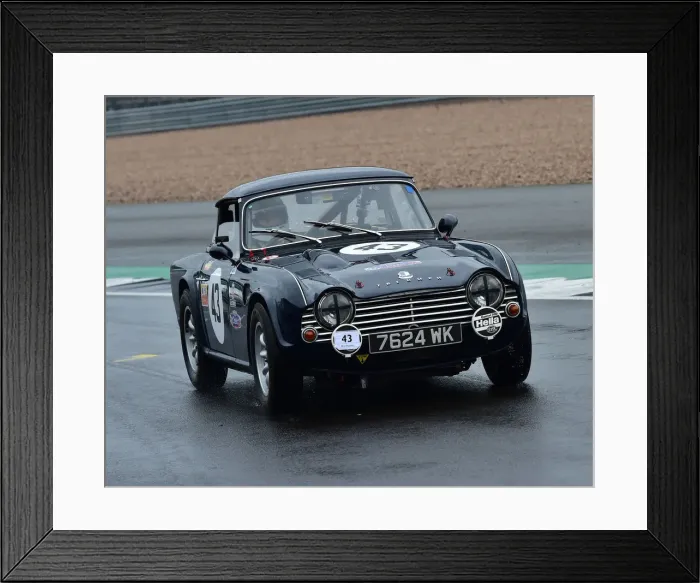 Framed Print : CM30 1122 Alex Hurst, Triumph TR4