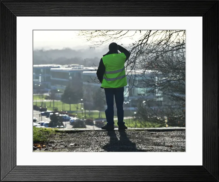 Framed Print : CM30 0897 View from the top of the Test Hill Framed Print : CM30 0897 View from the top of the Test Hill