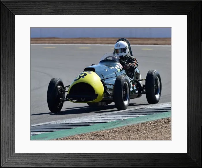 Framed Print : CM30 5968 Chris Phillips, Cooper Bristol MkII