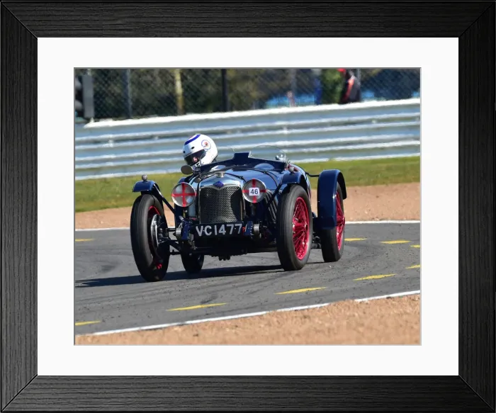 Framed Print : CM30 6105 Ian Standing, Riley Brooklands Framed Print : CM30 6105 Ian Standing, Riley Brooklands