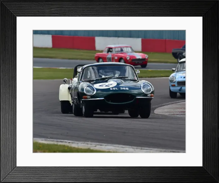 Framed Print : CM31 1283 Michael O Shea, David Hall, Smith, Jaguar E-Type