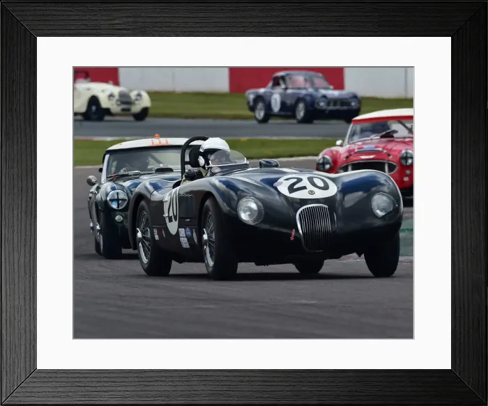 Framed Print : CM31 1354 Rudiger Friedrichs, Gary Pearson, Jaguar C-Type