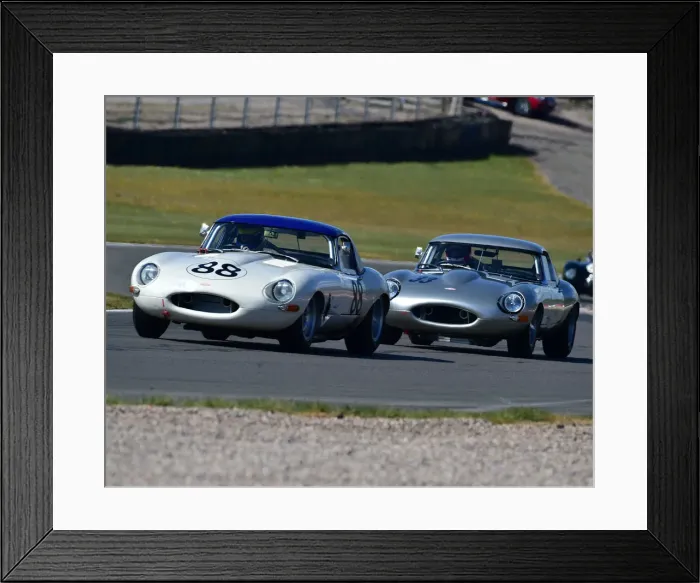 Framed Print : CM30 9987 Richard Kent, Chris Ward, Jaguar E-Type