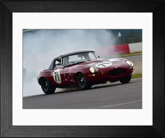 Framed Print : CM30 8569 Mark Donnor, Andrew Smith, Jaguar E-Type lightweight