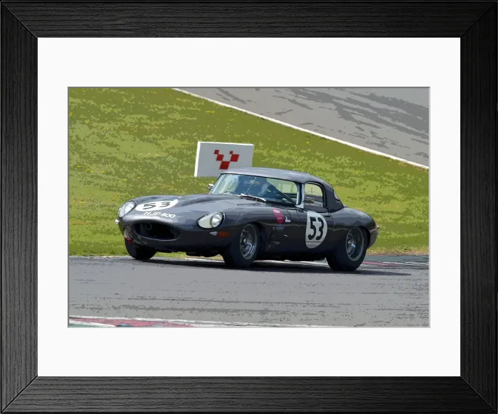 Framed Print : CM30 8393 John Pearson, Gary Pearson, Jaguar E-Type Framed Print : CM30 8393 John Pearson, Gary Pearson, Jaguar E-Type