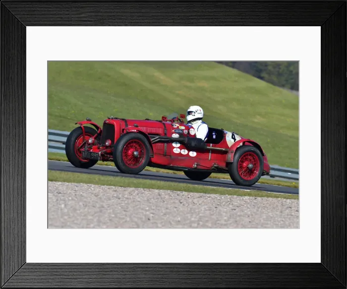 Framed Print : CM30 9701 Edward Bradley, Richard Bradley, Aston Martin Ulster