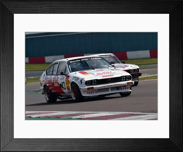 Framed Print : CM31 0544 Ian Guest, Frank Guest, Alfa Romeo GTV6 Framed Print : CM31 0544 Ian Guest, Frank Guest, Alfa Romeo GTV6