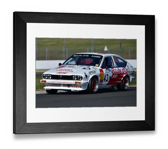 Framed Print : CM30 9843 Ian Guest, Frank Guest, Alfa Romeo GTV6 Framed Print : CM30 9843 Ian Guest, Frank Guest, Alfa Romeo GTV6