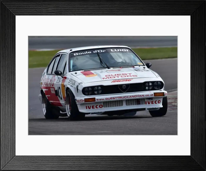 Framed Print : CM31 0615 Ian Guest, Frank Guest, Alfa Romeo GTV6 Framed Print : CM31 0615 Ian Guest, Frank Guest, Alfa Romeo GTV6