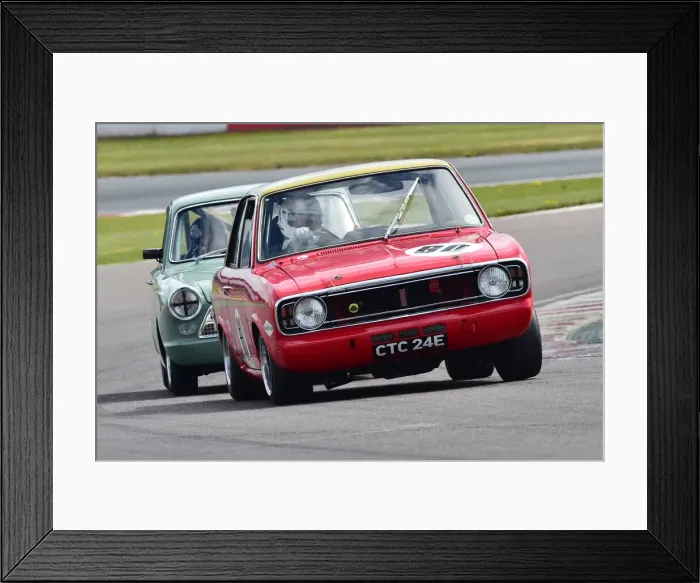 Framed Print : CM31 0645 Adrian Miles, Ford Lotus Cortina MkII Framed Print : CM31 0645 Adrian Miles, Ford Lotus Cortina MkII