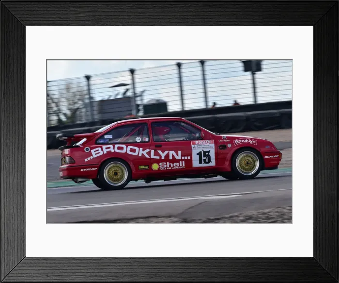 Framed Print : CM31 0818 Craig Davies, Steve Soper, Ford Sierra Cosworth RS500