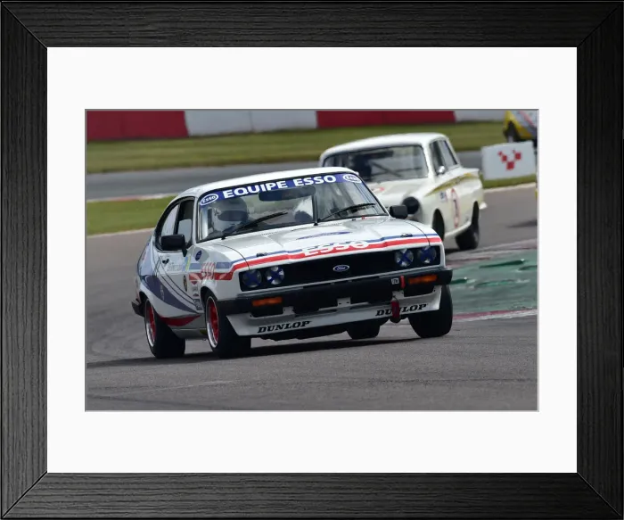 Framed Print : CM31 0639 George Pochciol, James Hanson, Ford Capri Framed Print : CM31 0639 George Pochciol, James Hanson, Ford Capri