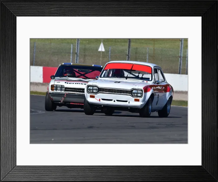 Framed Print : CM30 9891 John Spiers, Tiff Needell, Ford Capri, Richard Dutton, Ford Escort Mk 1