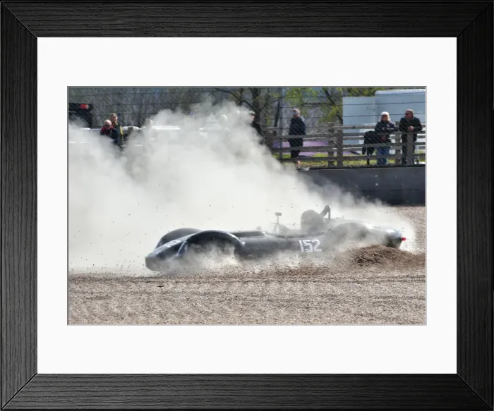 Framed Print : CM30 8957 John Spiers, Tiff Needell, Lister Jaguar Knobbly