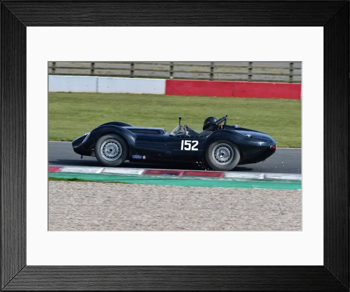 Framed Print : CM30 8973 John Spiers, Tiff Needell, Lister Jaguar Knobbly