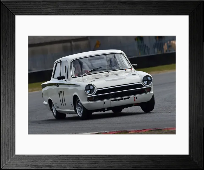 Framed Print : CM30 7351 Alan Ross-Jones, Ford Lotus Cortina
