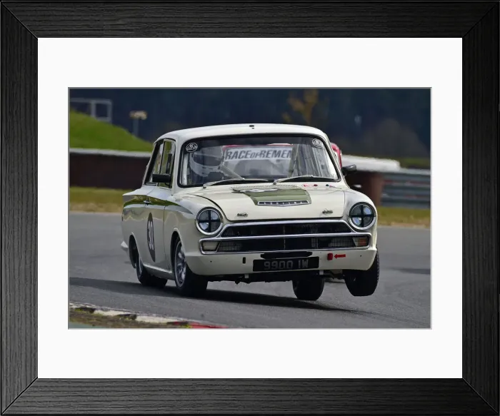 Framed Print : CM30 7432 Adam Cunnington, Ford Lotus Cortina Framed Print : CM30 7432 Adam Cunnington, Ford Lotus Cortina
