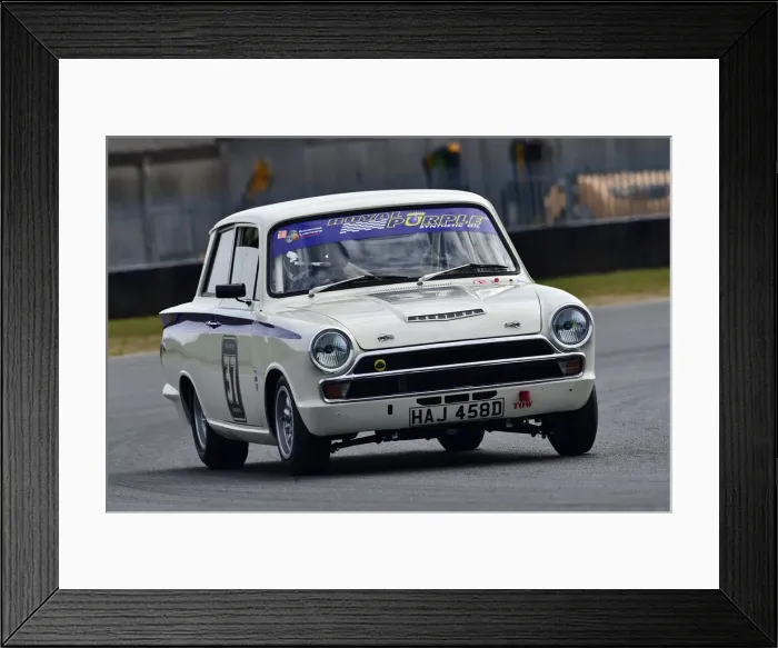 Framed Print : CM30 7347 Mike Gardiner, Ford Lotus Cortina