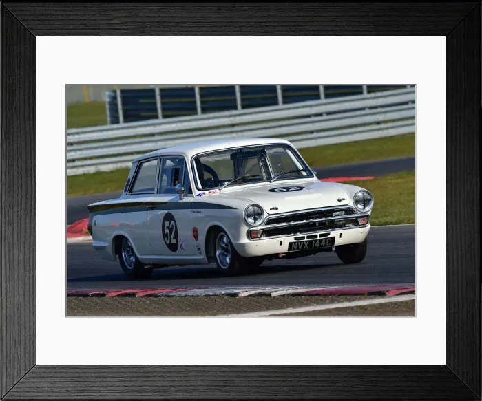 Framed Print : CM30 7765 Mike Stephenson, Ford Lotus Cortina Framed Print : CM30 7765 Mike Stephenson, Ford Lotus Cortina