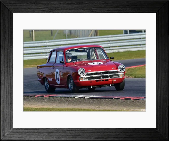 Framed Print : CM30 7764 Robyn Slater, Ford Lotus Cortina