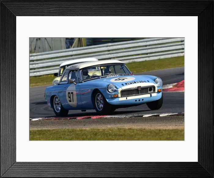 Framed Print : CM30 7630 Tom Brent, MG B Framed Print : CM30 7630 Tom Brent, MG B