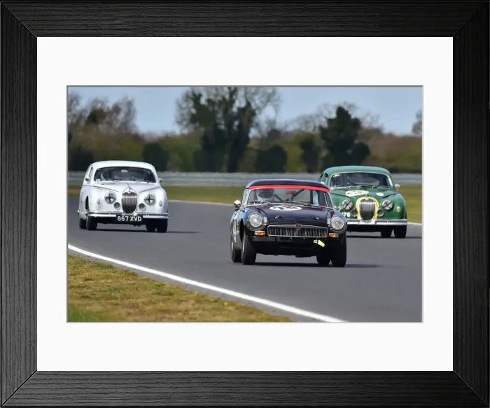 Framed Print : CM30 6933 David Brown, MG B Framed Print : CM30 6933 David Brown, MG B