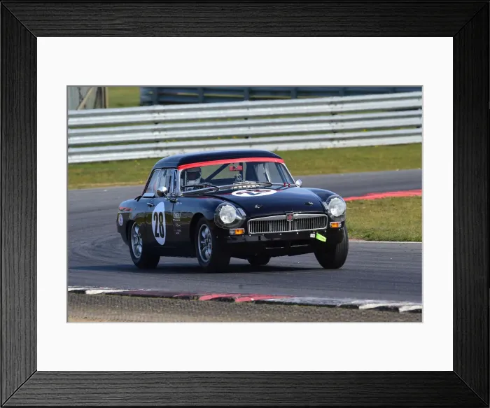 Framed Print : CM30 7577 David Brown, MG B Framed Print : CM30 7577 David Brown, MG B