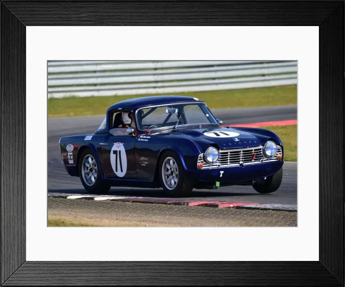 Framed Print : CM30 7647 Allan Ross-Jones, Triumph TR4