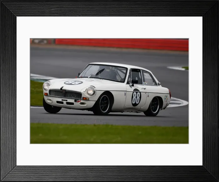 Framed Print : CJM-P 0801 Harry Brown, MG BGT Framed Print : CJM-P 0801 Harry Brown, MG BGT
