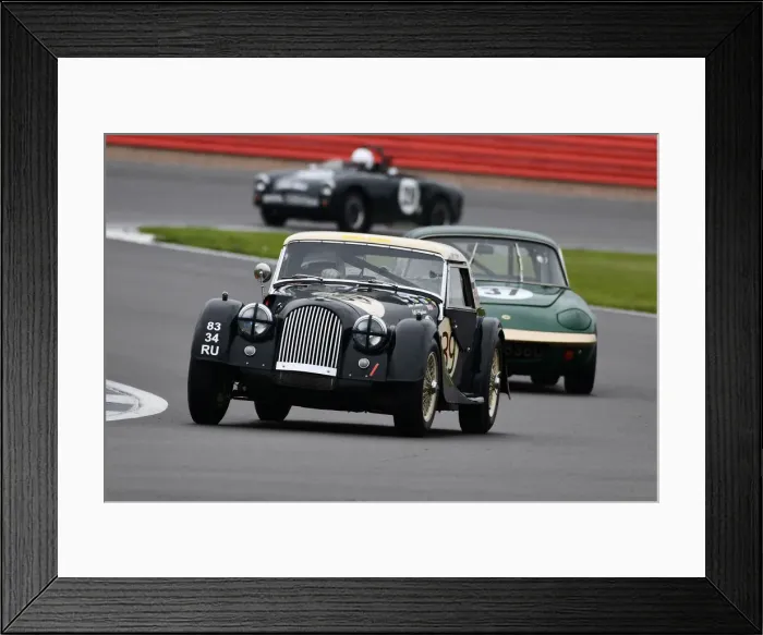 Framed Print : CJM-P 0795 John Emberson, Morgan Plus 4 Framed Print : CJM-P 0795 John Emberson, Morgan Plus 4