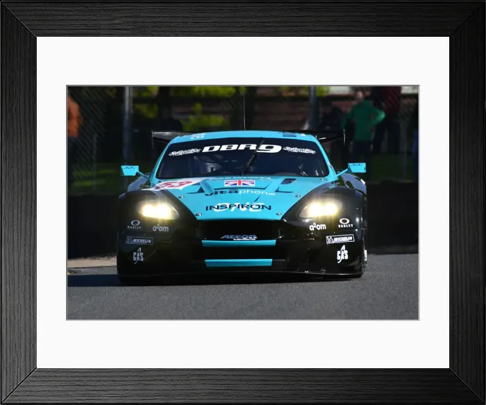 Framed Print : CJM-P 1471 Richard Meins, Aston Martin DBR9 GT1 Framed Print : CJM-P 1471 Richard Meins, Aston Martin DBR9 GT1
