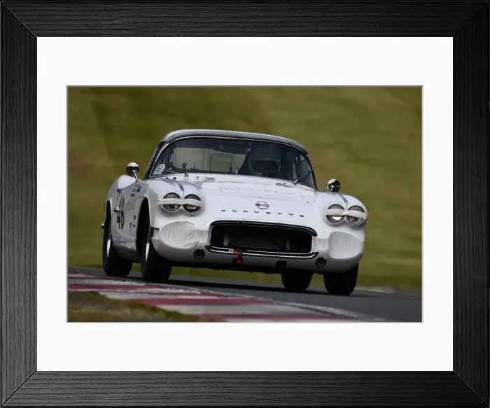 Framed Print : CJM-P 1092 Peter James, Alan Letts, Chevrolet Corvette Framed Print : CJM-P 1092 Peter James, Alan Letts, Chevrolet Corvette