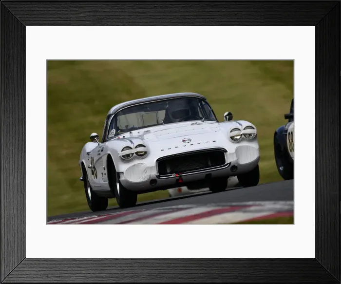 Framed Print : CJM-P 1056 Peter James, Alan Letts, Chevrolet Corvette Framed Print : CJM-P 1056 Peter James, Alan Letts, Chevrolet Corvette