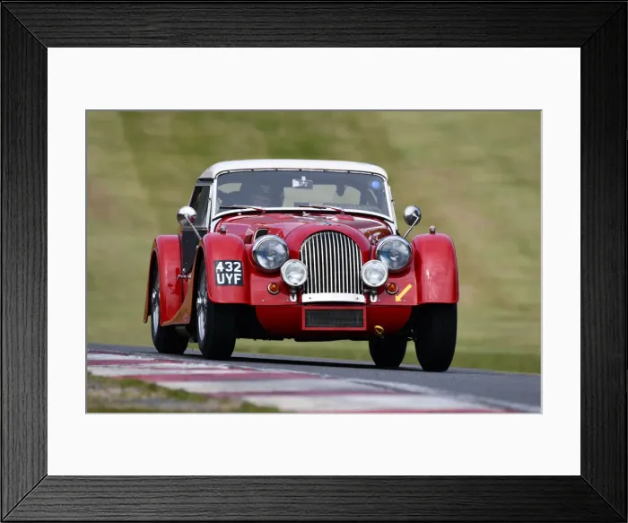 Framed Print : CJM-P 1041 Simon Orebi-Gann, James Billy Bellinger, Morgan Plus 4 Super Sports