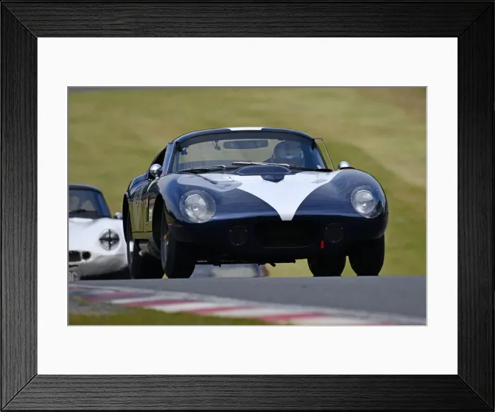 Framed Print : CJM-P 0981 Julian Thomas, Callum Lockie, Shelby Daytona Cobra