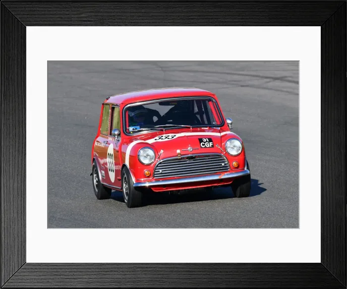 Framed Print : CJM-P 1638 Giles Page, Nick Padmore, Morris Mini Cooper S